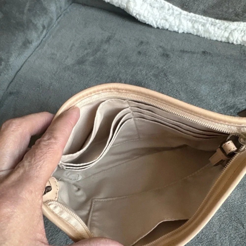 Coach Metallic Silver and Tan Tote Set - Picture 10 of 13